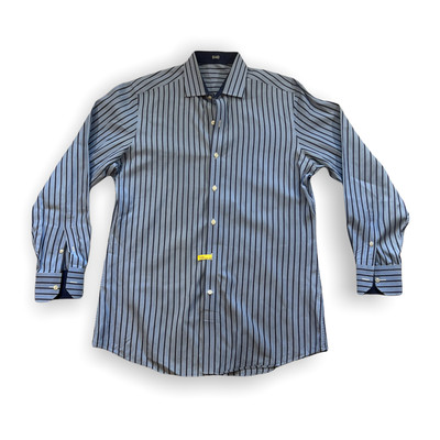 J Hilburn Tessitura Monte Blue Long Sleeves Button Down Shirt  Size Large