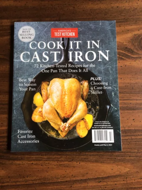 Cook It In Cast Iron-America’s Test Kitchen 2024 (Brand New).