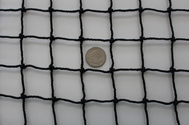 40' X 16'  Nylon Lacrosse Backstop Barrier Impact Netting 1 1/2" #30 Hockey Net