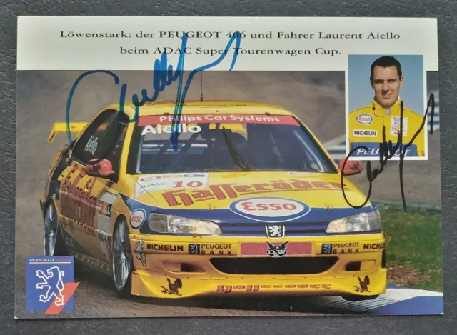 2820 Laurent Aiello Motorsport Autogrammkarte original signiert