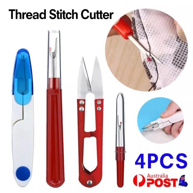 4pcs Seam Ripper Stitch Unpicker Thread Picker Sewing Craft Tool 