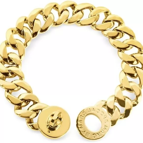 Marc By Marc Jacobs Goldtone Bracelet with Small  Katie Turnlock 2