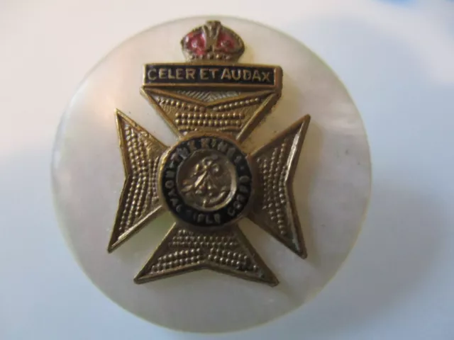 Military Mother Of Pearl Badge -- Celer-Et-Audax - Rare