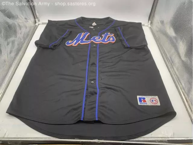 Auth. VTG Russell Athletic MLB New York NY Mets Mike Piazza #31 Jersey XL  Black