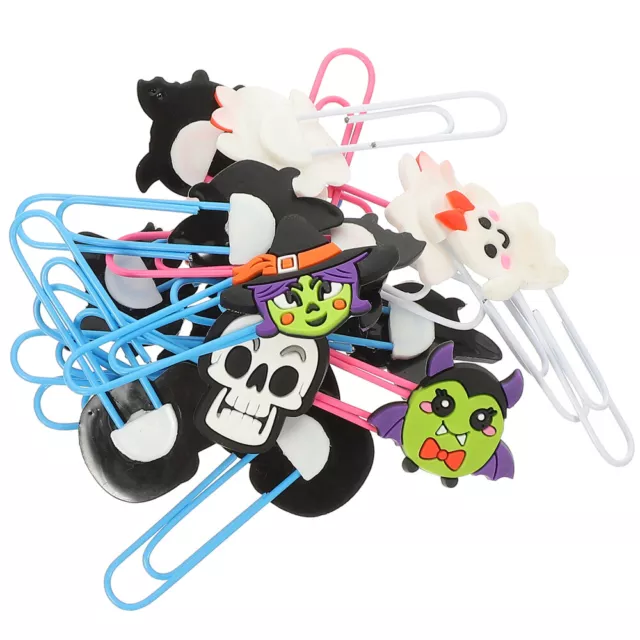 20 Halloween Bookmarks Paper Clips for Home Office Decor-CY