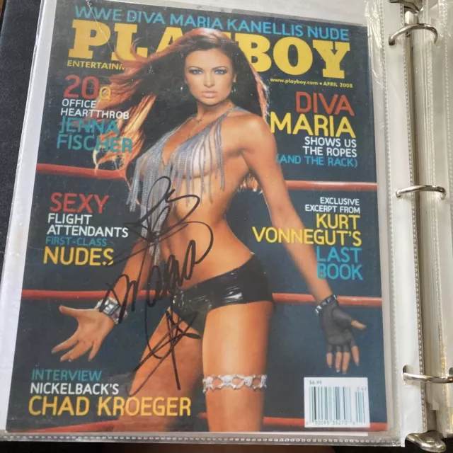 Maria Kanellis WWE Playboy Cover Hot Sexy Signed 8X10 Photo