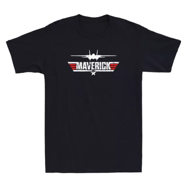 Maverick Plane Logo Vintage Men's T-Shirt Funny   Lover Gift Tee