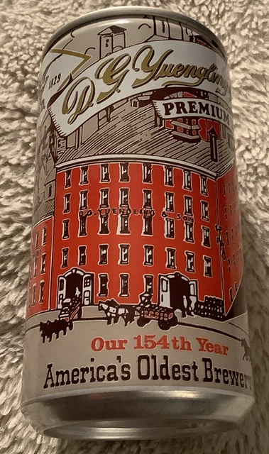 YUENGLING PREMIUM BEER OUR 154th YEAR ALUMINUM BEER CAN POTTSVILLE PA