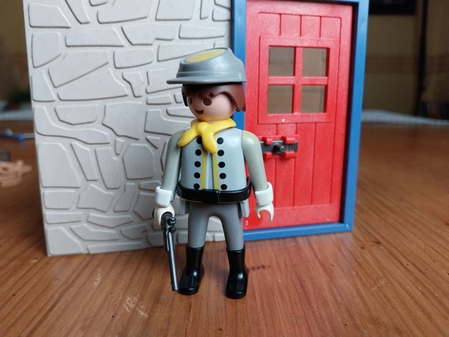 PLAYMOBIL Personnalisé Western Confederate Soldat Gunner Sudiste Acw Civil War e