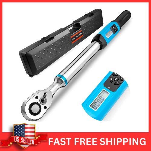 Digital Torque Wrench Adjustable 1/2" Drive High Torque Heavy Duty Electronic
