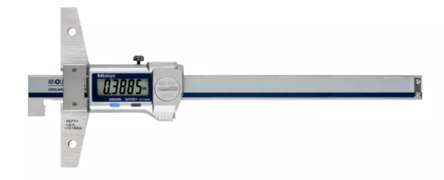 Mitutoyo 571-264-20 Digimatic Depth Gage Caliper Type 0-6"/0-150mm, .0005"/.01mm