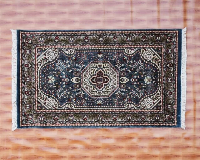 Oriental Rugs Tapis de salon traditionnel en soie noué à la main gris 2,6 x...