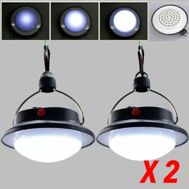 2x 60LED Hängelampe Camping Lampe Zeltlampe Gartenleuchte Kurbel Laterne Drausse