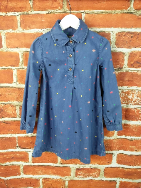 Camicia Bambina Pacchetto Età 2-3 Anni H&M Next Etc Pinafore Abito Denim Patchwork 98Cm 3