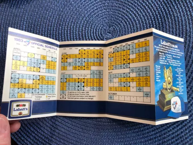 1983 Toronto Blue Jays regular season baseball schedule  - Labatts 3