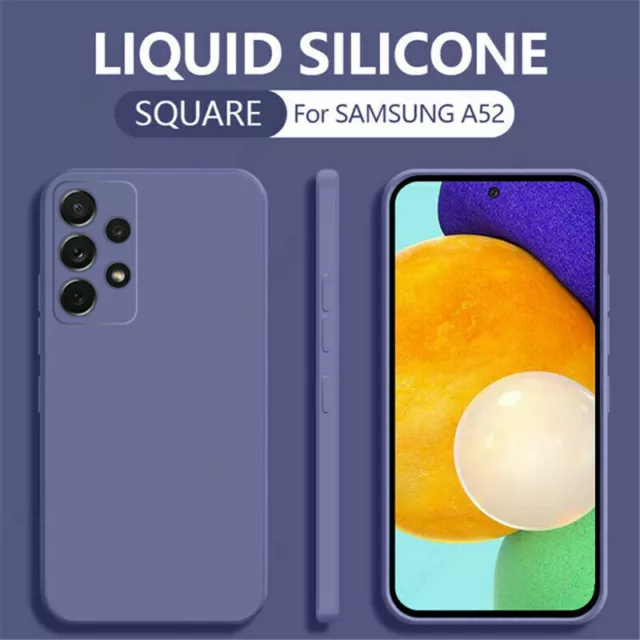 Case Coque Silicone Pour Samsung 5G S22 Ultra S21 S20 FE A12+A72 A52 A71 Etui