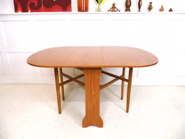 Vintage Retro danish style Teak drop leaf dining kitchen table Jentique design