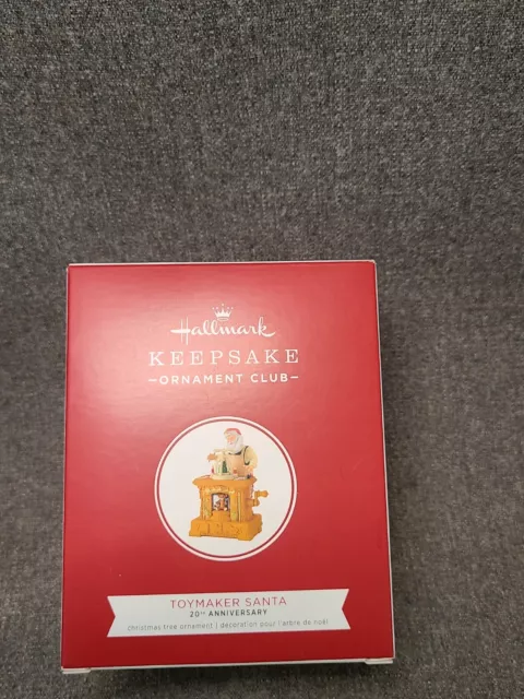 2019 Hallmark Keepsake Ornament TOYMAKER SANTA 10th Anniversary New In Box