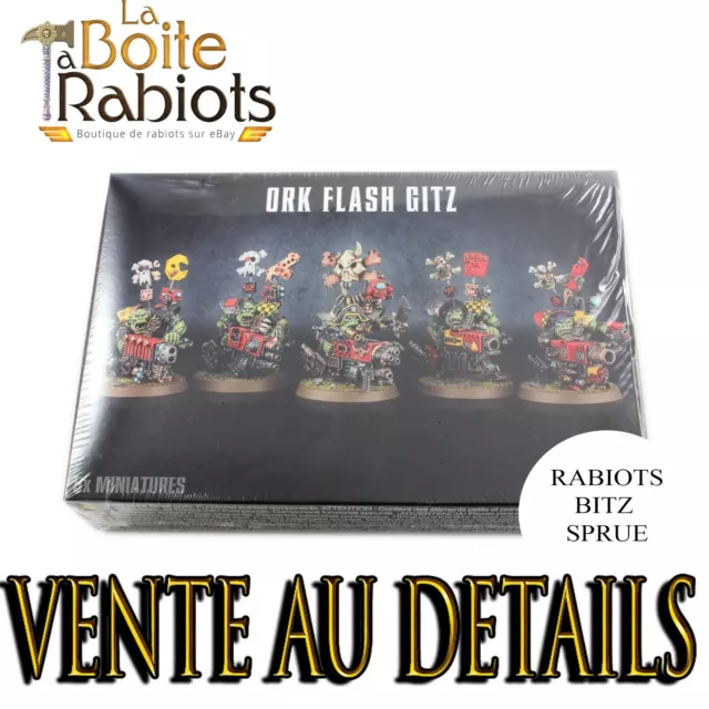 Warhammer 40000 Ork Flash Gitz Vente au détails Rabiot Bitz Sprue