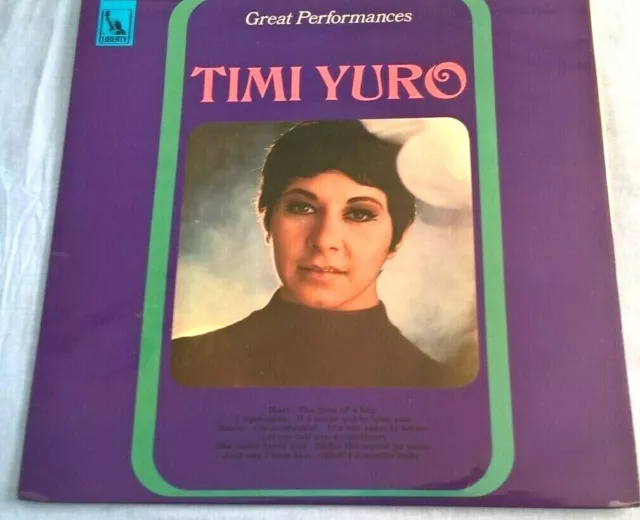 Timi Yuro, Grosse Performances, 1968 Liberty Label, R&B, Soul, Ex+, Ärmel Ex+.