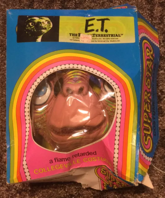 Vintage 1982  E.T. Extra-Terrestrial Halloween Costume Child Medium