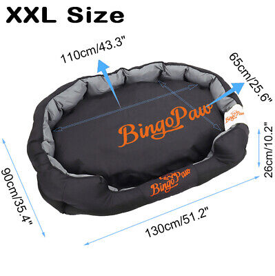 XXL Extra Large Jumbo Orthopedic Pet Dog Bed Dog Kennel Basket Pillow Waterproof