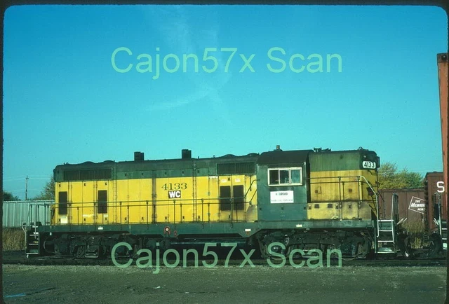 Original Slide- WC Wisconsin Central GP7 #4133 (ex-RI/CNW/FRVR) Neenah,WI 1/94