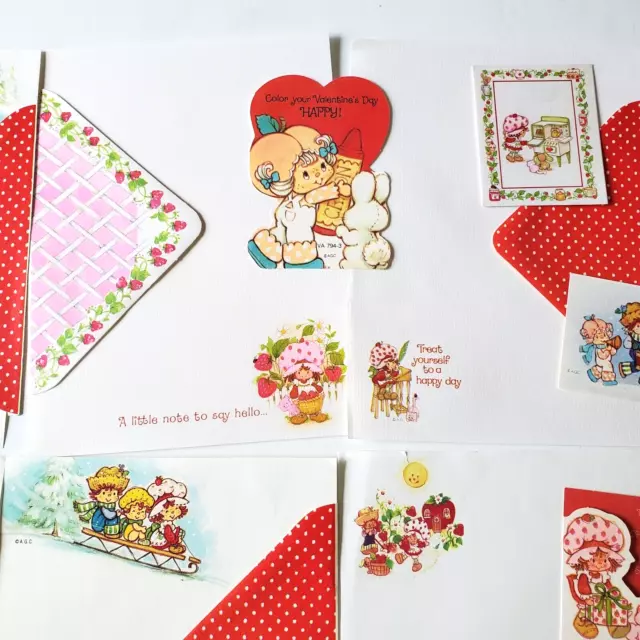 50 pc Stationery Lot Strawberry Shortcake Postalettes Christmas Gift Tags Notes 3
