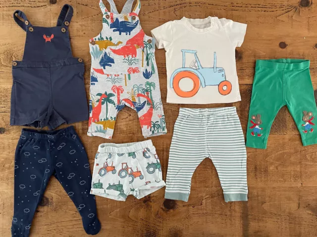 Baby Boy 3-6 months Marks and Spencer Bundle Tops Bottoms Dungarees