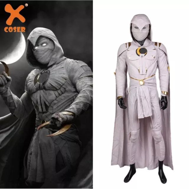 Xcoser Moon Knight Marc Spector Cosplay Costume Jumpsuit Outfits Adult Halloween