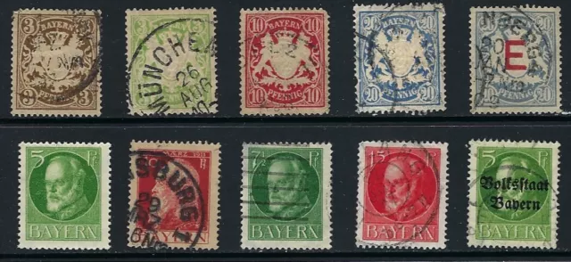 Germany - ( Bavaria)  Older Stamps .............31J...............H-918-2