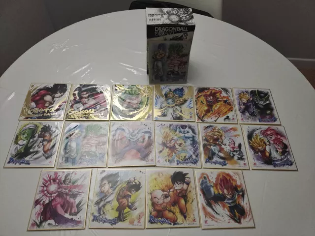 BANDAI Dragon Ball Shikishi Art 8 Full Set Complet 17/17