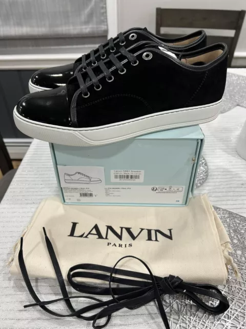 NEW Lanvin Suede DDB1 Sneakers Sz 9 / 42 - Black 2