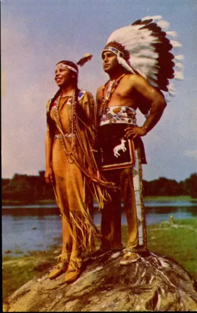 The Chief's Son Walking Sky & Kateri  Caughnawaga Canada   C1960 Ref127