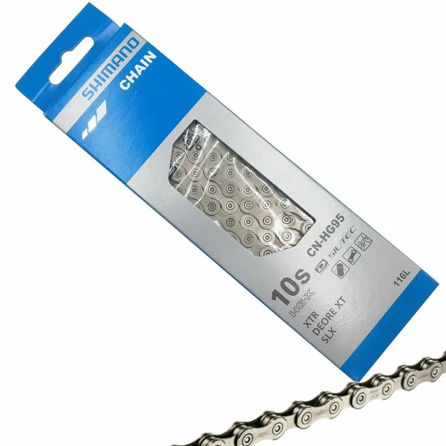 SHIMANO DEORE XT CNHG95 10 Fach Kette HGX 116 Glieder MTB Fahrradkette XTR SLX EUR 14,89