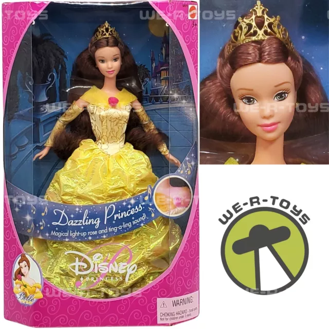 Disney Dazzling Prinzessin Belle Puppe 2000 Mattel 50574