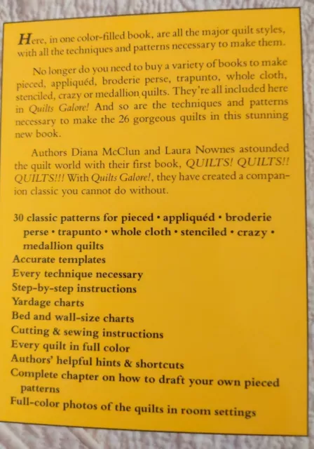 VTG 1990, Quilts Galore! Quiltmaking Styles and Techniques by McClun & Nownes 3