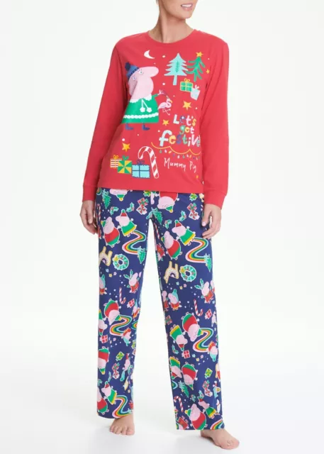 * BNWT Matalan Christmas Family Mummy Pig Peppa Pig Pyjamas  (ST116)