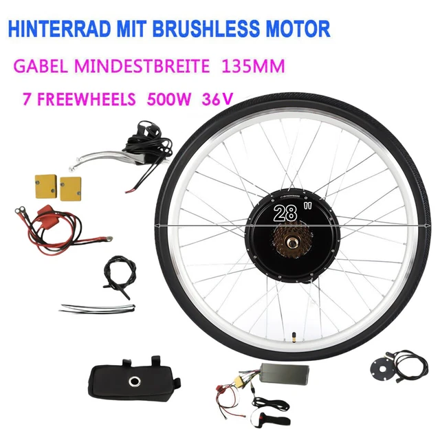 28 ZOLL E Bike Umbausatz Elektrofahrrad Ebike Motor Kit Conversion Kit