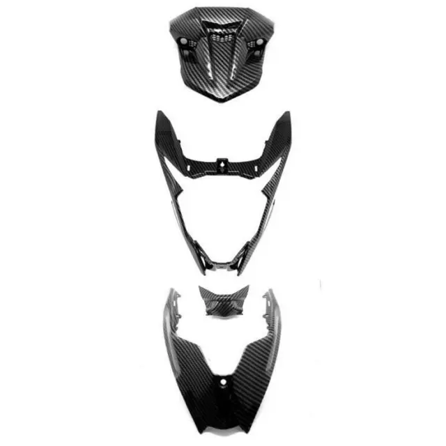 4PCS Carbon Fiber Front Head light Fairing Cover Set For 2016-2018 HONDA CB500F