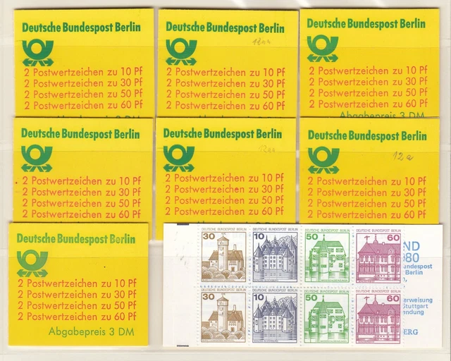 Berlin: 8 Markenheftchen Nr. 12a postfrisch!    (51)