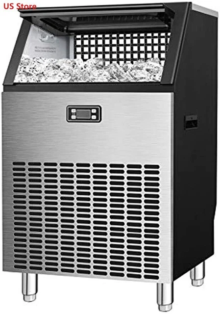 Commercial Ice Makers Machine Stainless Steel Makers Freestanding Party/Bars