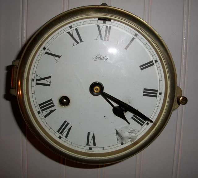 Clock Ship's Bell Brass Schatz Germany