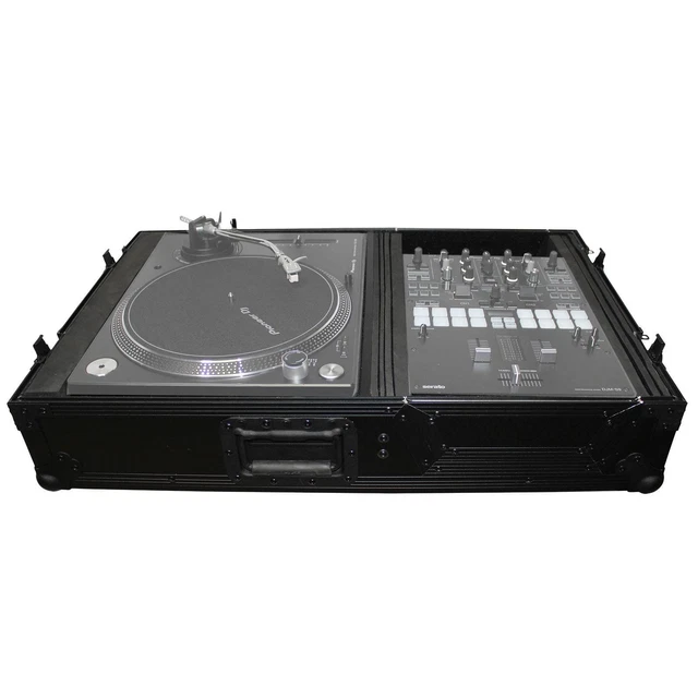 ProX XS-TMC1012WBL Turntable in Battle Mode & Single 10"/12" Mixer Coffin Cas...