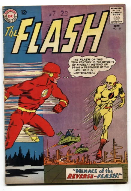 FLASH #139--1963--DC--1st PROFESSOR ZOOM--comic book