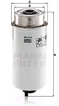 MANN-FILTER Filtre pour Carburant Filtres à Visser Convient pour WK 8114