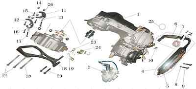 Reverse gear box coupler for 175cc 250cc go kart Kinroad BAJA DN Dazon Roketa 
