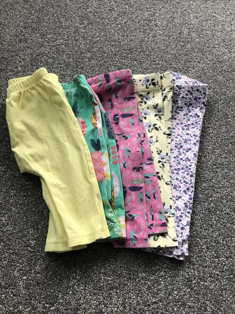 Baby girl leggings 3-6 mths bundle of 6; Includes next, Benetton & River Island