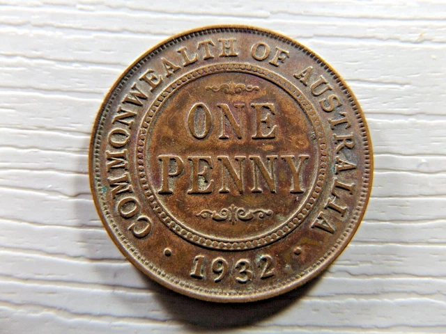 AUSTRALIAN 1932 Penny #1d