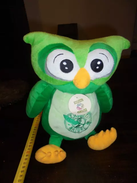 chouette nature hibou peluche doudou cap France 30cm neuf avec étiquette